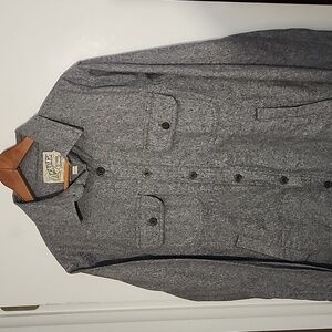 NWT Grayers Medium Gray Shirt Jacket 100% Cotton Great Gift 4 The Outdoors